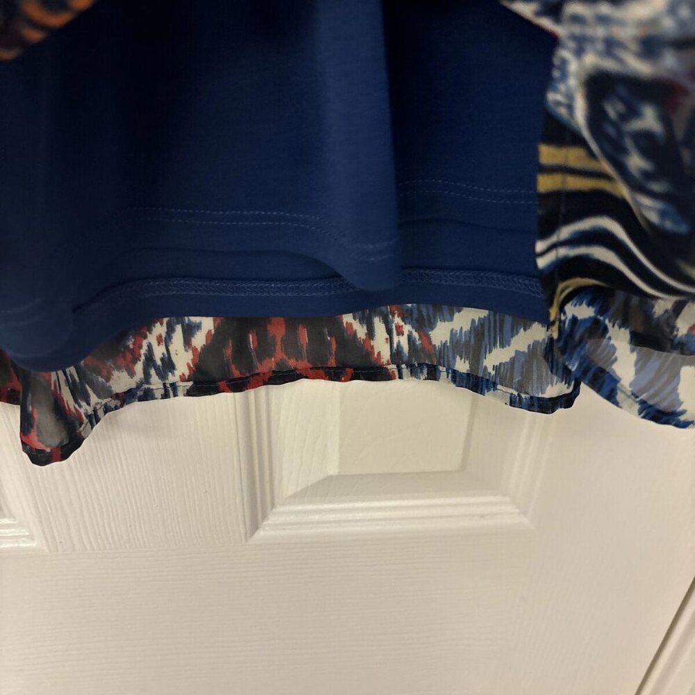 As You Wish Baby Doll Dress Womens MediumV-neck Knee Length Light Weight Boho - Picture 5 of 8